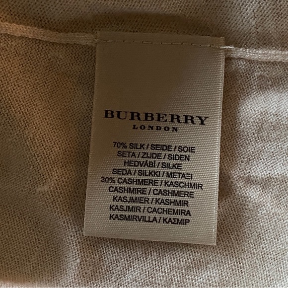 Burberry London Silk Cashmere Knit Rope Cord Detail Sleeveless Tank - Picture 8 of 9